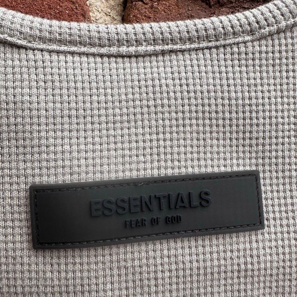Fear of God ESSENTIALS Waffle Tank top Seal Green Small NWT - Picture 8 of 12